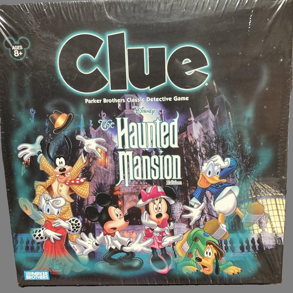 Disney CLUE The Haunted Mansion Edition Board Game, 2004 Parker Bros